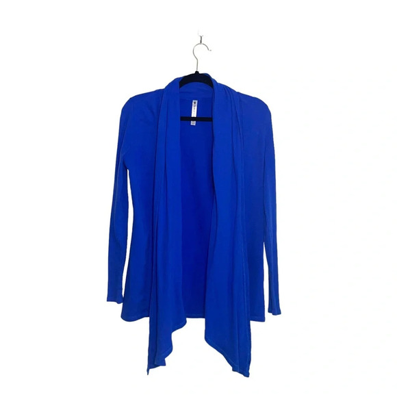 Fabletics Astoria Shrug Cobalt Blue Open Front Cardigan Xsmall Women’s - Picture 2 of 10